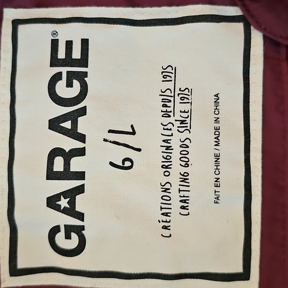 Garage Maroon Size 6 Bomber Jacket - Picture 5 of 7